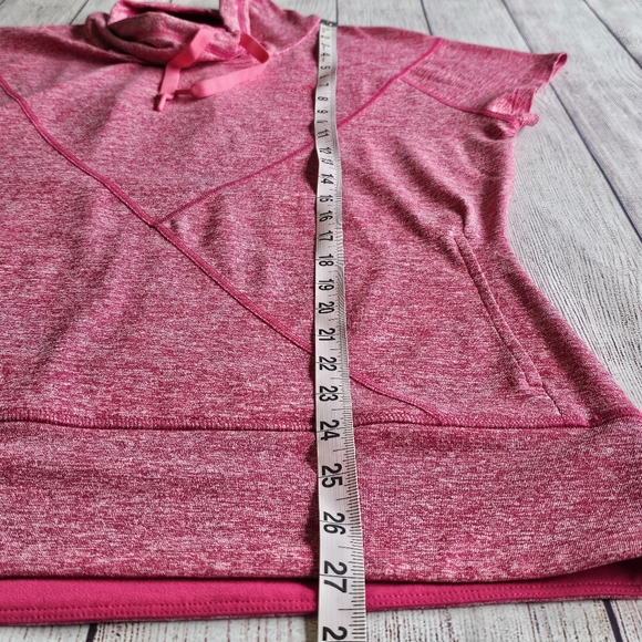 Adidas Heather Pink Short Sleeve Warm Neck Athletic Pullover Size Medium - Picture 13 of 13